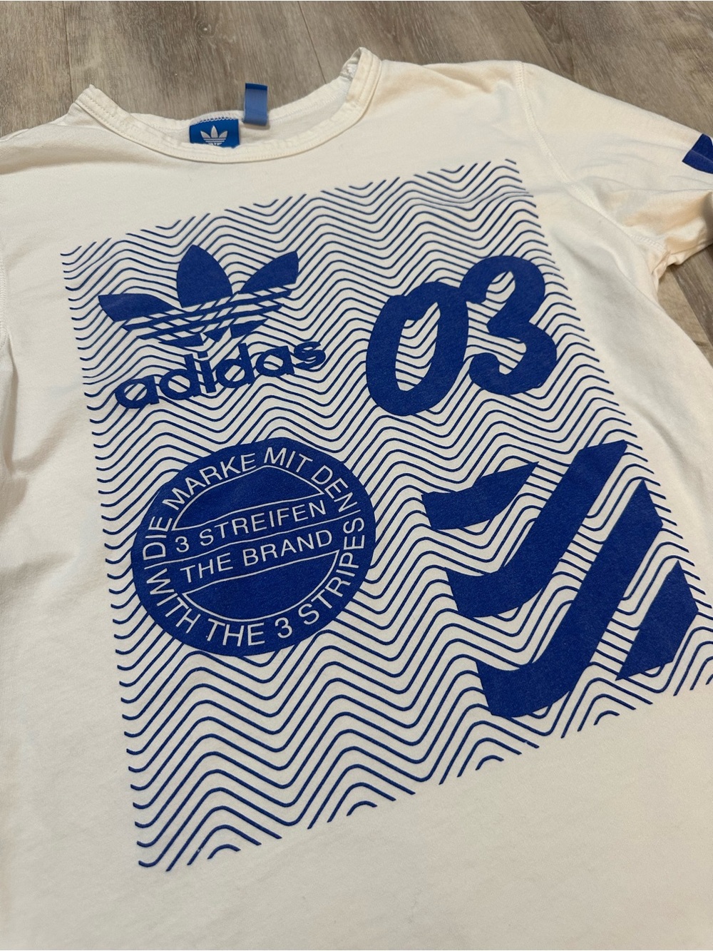adidas White Long Sleeve, Small
